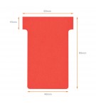 FICHES T INDICE 2 ROUGES - PAQUET DE 100