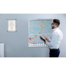 Paquet de 100 fiches T planning - indice 2 - vertes Nobo - Vue 3