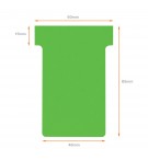 FICHES T INDICE 2 VERTES - PAQUET DE 100