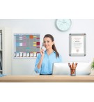 Paquet de 100 fiches T planning - indice 2 - vertes Nobo - Vue 11