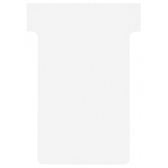 FICHES T INDICE 2 BLANCHES - PAQUET DE 100