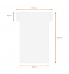 FICHES T INDICE 2 BLANCHES - PAQUET DE 100