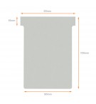 FICHES T INDICE 3 GRIS - PAQUET DE 100