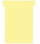 FICHES T INDICE 3 JAUNES - PAQUET DE 100