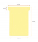 FICHES T INDICE 3 JAUNES - PAQUET DE 100