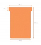 FICHES T INDICE 3 ORANGES - PAQUET DE 100