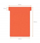 FICHES T INDICE 3 ROUGES - PAQUET DE 100