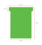 FICHES T INDICE 3 VERTES - PAQUET DE 100