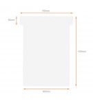 FICHES T INDICE 3 BLANCHES - PAQUET DE 100