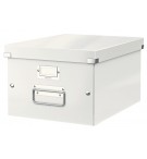 BOITE DE RANGEMENT CLICK'N STORE 265X188X335mm BLANCHE