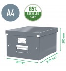 BOITE DE RANGEMENT CLICK'N STORE 265X188X335mm BLANCHE