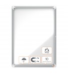 VITRINE EXTERIEURE BLANCHE 9 FEUILLES