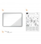 VITRINE EXTERIEURE BLANCHE 9 FEUILLES