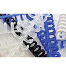 BOITE DE 50 RELIURES CLICK DIAM 12mm 95 FLES - NOIR