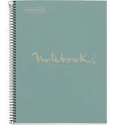 CAHIER NOTEBOOK MIQUELRIUS RECYCLE A4 SPIRALES 160P BLEU