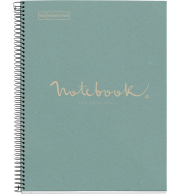 CAHIER NOTEBOOK MIQUELRIUS SPIRALE 160P 5X5 80G BLEU