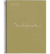 CAHIER NOTEBOOK MIQUELRIUS RECYCLE A4 SPIRALES 160P VERT