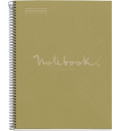 CAHIER NOTEBOOK MIQUELRIUS RECYCLE A4 SPIRALES 160P VERT