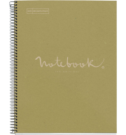 CAHIER NOTEBOOK MIQUELRIUS SPIRALE 160P 5X5 80G VERT