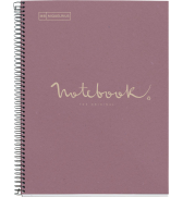 CAHIER NOTEBOOK MIQUELRIUS RECYCLE A4 SPIRALES 160P LAVANDE