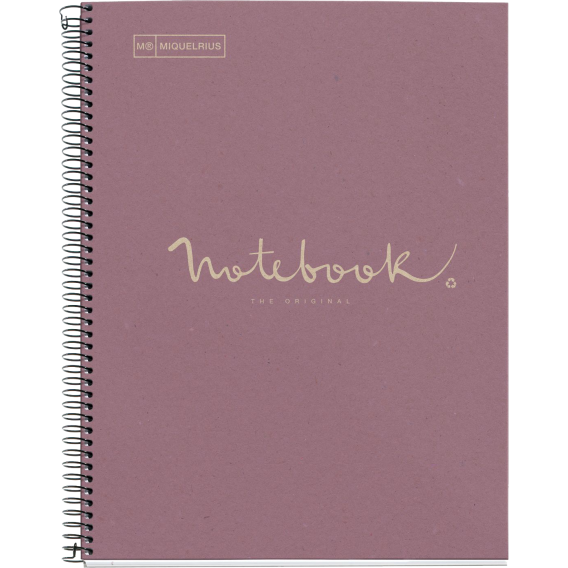 CAHIER NOTEBOOK MIQUELRIUS RECYCLE A4 SPIRALES 160P LAVANDE