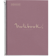 CAHIER NOTEBOOK MIQUELRIUS SPIRALE 160P 5X5 80G LAVANDE