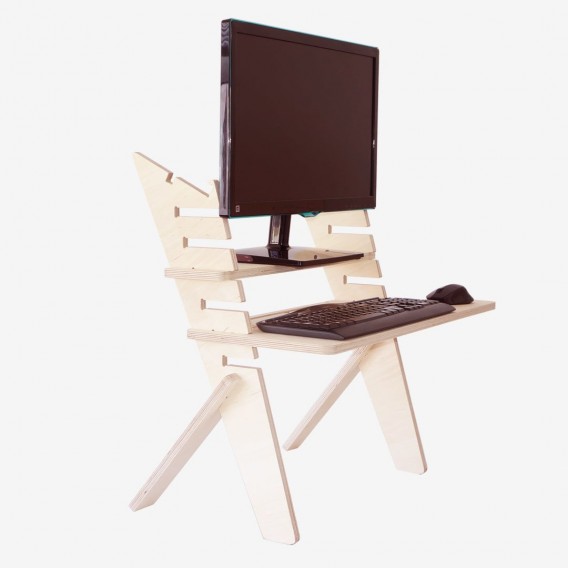 BUREAU DEBOUT BOIS MEDI