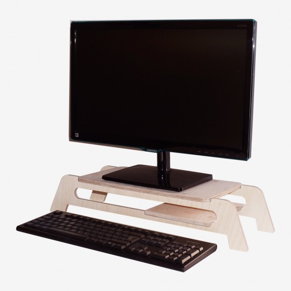 SUPPORT MONITEUR BOIS SHIRA