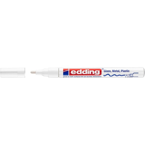 MARQUEUR PEINTURE  LAQUEE EDDING 751 BLANC