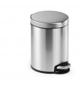 POUBELLE RONDE A PEDALE ACIER INOXYDABLE 5L