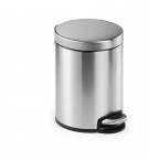 POUBELLE RONDE A PEDALE ACIER INOXYDABLE 5L
