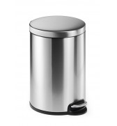 POUBELLE RONDE A PEDALE ACIER INOXYDABLE 20L