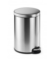 POUBELLE RONDE A PEDALE ACIER INOXYDABLE 20L