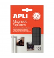 108 CARRES MAGNETIQUE ADHESIFS - 1cm x 1cm