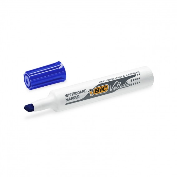 MARQUEUR EFFACABLE A SEC BIC 1791 POINTE BISEAU - BLEU
