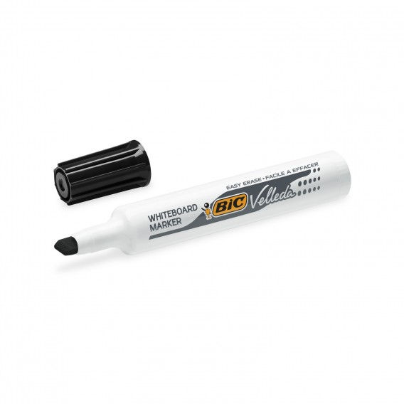 MARQUEUR EFFACABLE A SEC BIC 1791 POINTE BISEAU - NOIR