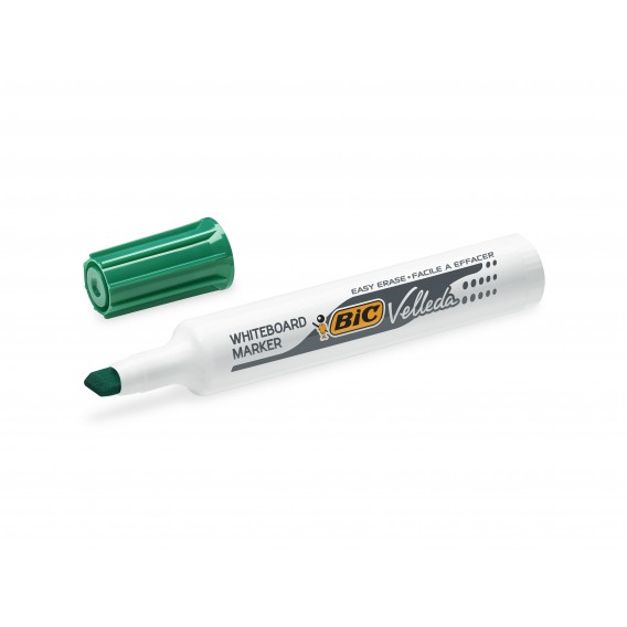 MARQUEUR EFFACABLE A SEC BIC 1791 POINTE BISEAU - VERT