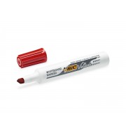 MARQUEUR EFFACABLE A SEC BIC 1791 POINTE BISEAU - ROUGE