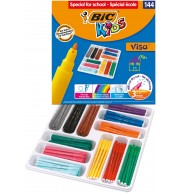 FEUTRES BIC VISA FINS ASSORTIS - CLASSPACK DE 144