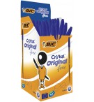 STYLO BILLE BIC CRISTAL FIN BLEU