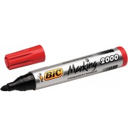 MARQUEUR PERMANENT BIC 2000 POINTE OGIVE - ROUGE