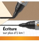 MARQUEUR PERMANENT BIC 2000 POINTE OGIVE - NOIR
