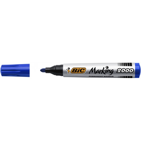 MARQUEUR PERMANENT BIC 2000 POINTE OGIVE - BLEU