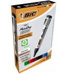 MARQUEURS PERMANENTS BIC 2000 POINTE OGIVE - POCHETTE DE 4 ASSORTIS