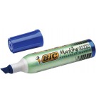 MARQUEUR PERMANENT BIC ONYX 1481 BLEU - POINTE BISEAU