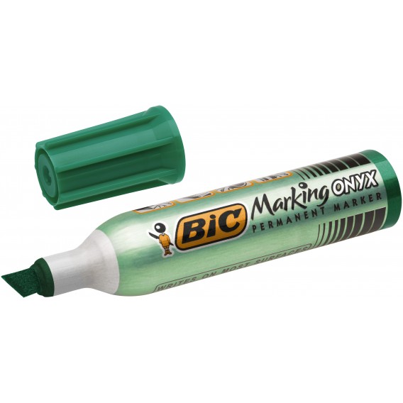 MARQUEUR PERMANENT BIC ONYX 1481 VERT - POINTE BISEAU