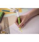 STYLO BILLE  BIC 4 COULEURS (3 MOYENNES+1 LARGE FLUO)