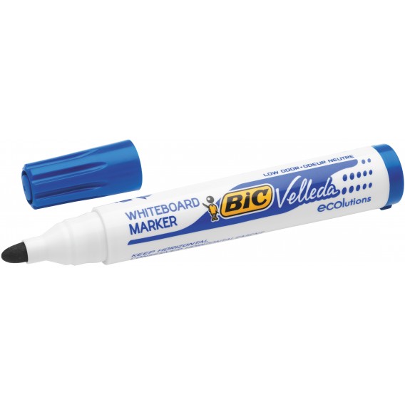 MARQUEUR EFFACABLE A SEC BIC 1701 - POINTE OGIVE - BLEU