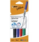 FEUTRES EFFACABLES A SEC BIC JUNIOR 1741 - POCH DE 4 ASSORTIS