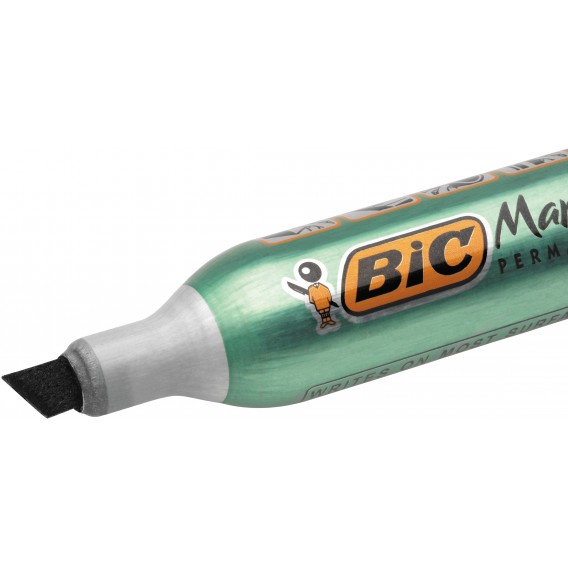 MARQUEUR PERMANENT BIC ONYX 1591 NOIR - POINTE BISEAU